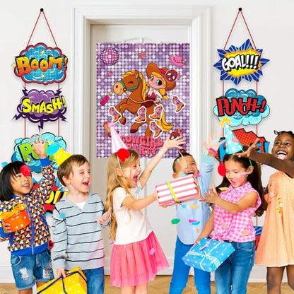 Western Cowgirl Birthday Party Games for Kids Pin The Boot on The Cowgirl Game for Western Rodeo Disco Birthday Party Decorations Favors Supplies