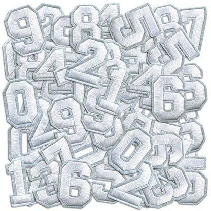 Number Iron On Patches (50 Count)