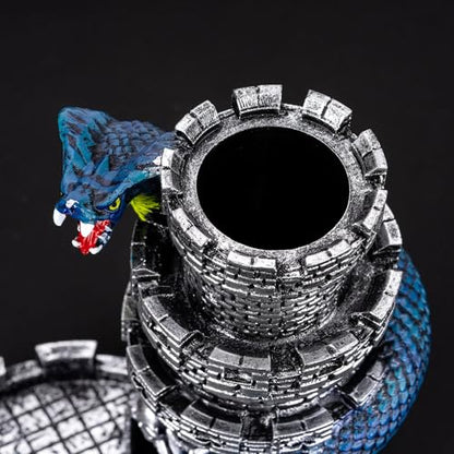 Castle DND Dice Tower Ancient Silver D&D Dice Rolling Tower for RPG (13.7 Ounce)