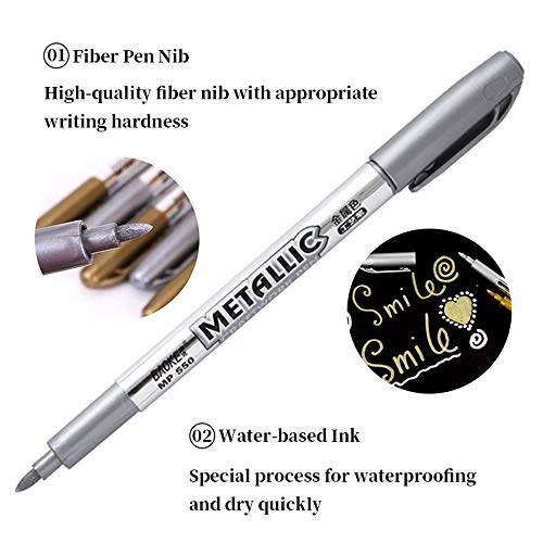 Metallic Marker Pens (8 Count)