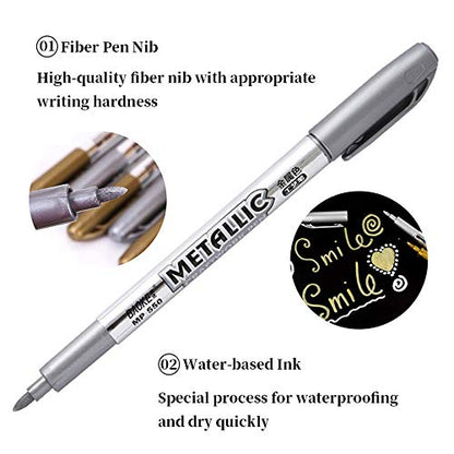 Metallic Marker Pens (8 Count)