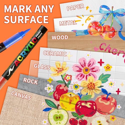 168 Colors Acrylic Paint Marker (168 Count)