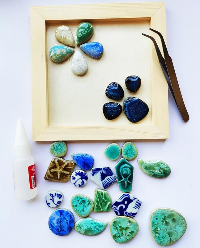 0.99 lb Mosaic Tiles for Crafts Bulk