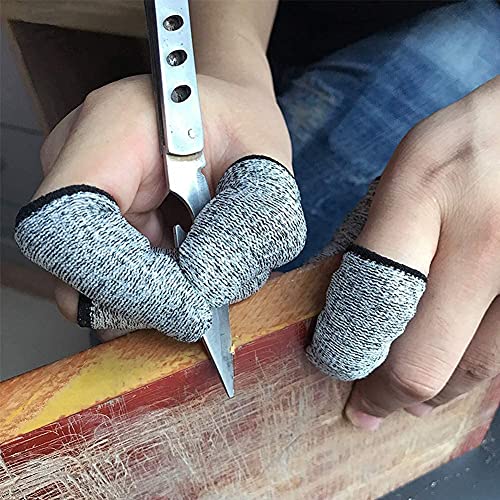Elfzone 100PCS Finger Cots Cut Resistant Protector