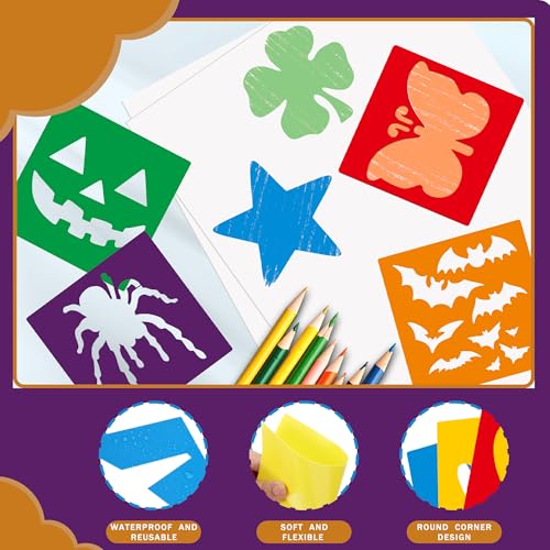 24 Pieces Stencils (24 Count)