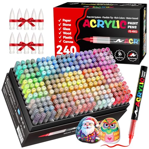 240 Colors Acrylic Paint Marker (240 Count)