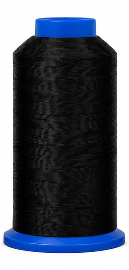 SZ 69 210D T70 Black Dark Brown Bonded Nylon Thread 6000 YDs (18000 Foot)