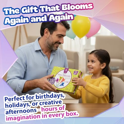 Flower Origami Kit for Kids Ages 8