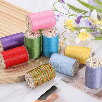 Waxed Cord 0.45mm Waxed Thread 87 Yard Wax String Leather Cord for Bracelet Making