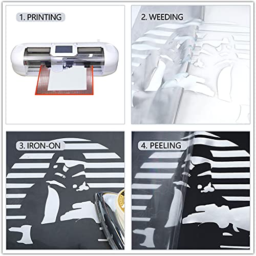 Heat Transfer Vinyl Shiny Silver Iron on Vinyl (8 Foot)