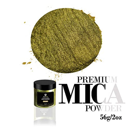 Pickle Green Mica Powder for Epoxy Resin 56g