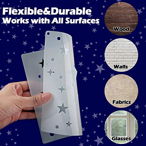 6 Pcs Star Stencil Kit for Painting (6 Count)
