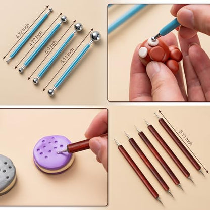 27 Pcs Polymer Clay Sculpting Tools Kit for Adults
