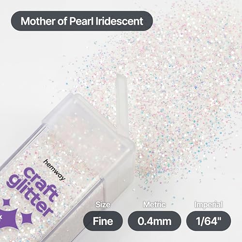 Craft Glitter Shaker Mother of Pearl Iridescent 130g Fine (4.6 Ounce)