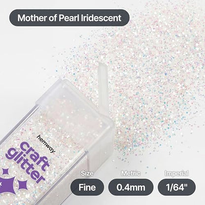 Craft Glitter Shaker Mother of Pearl Iridescent 130g Fine (4.6 Ounce)