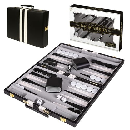Premium Backgammon 15" Medium Black