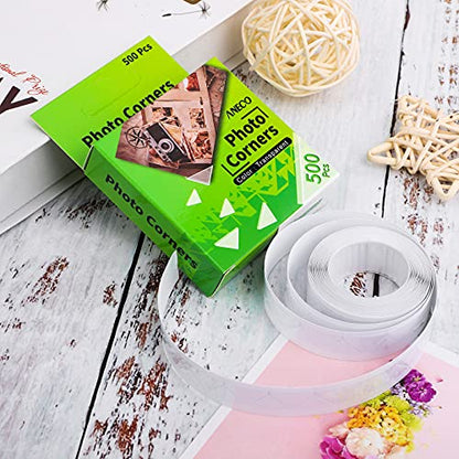 Transparent Photo Corners Clear Picture Mounting Corner Stickers for DIY Album