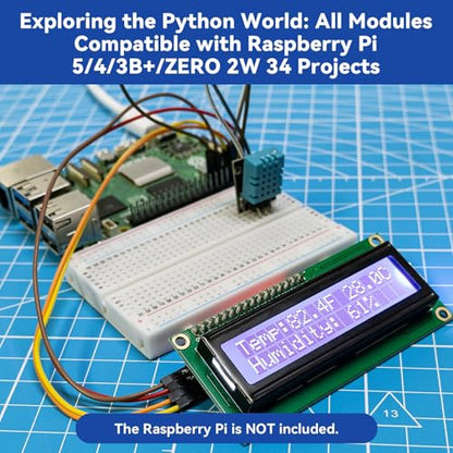 Universal Maker Sensor Kit Compatible with Arduino Mega 2560