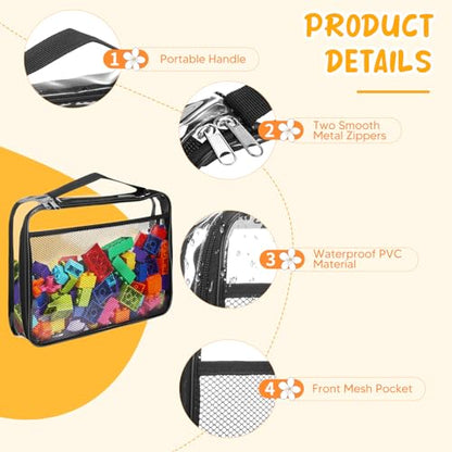 8 Packs Toy Storage Bags with Zipper (8 Count)