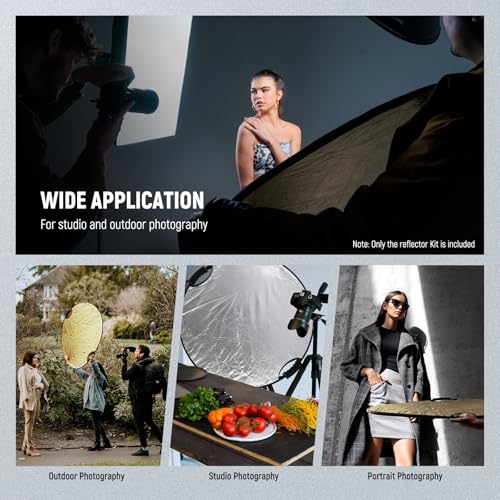 51" 130cm Light Reflector with Handle Grip & 3