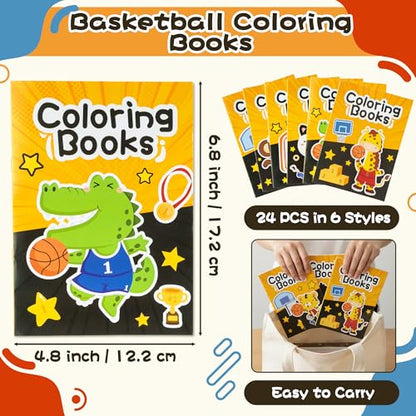 Basketball Coloring Books for Kids (24 Count)