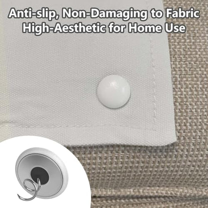 Leather Upholstery Pins Bed Skirt & Sofa 12 Pack White (12 Count)