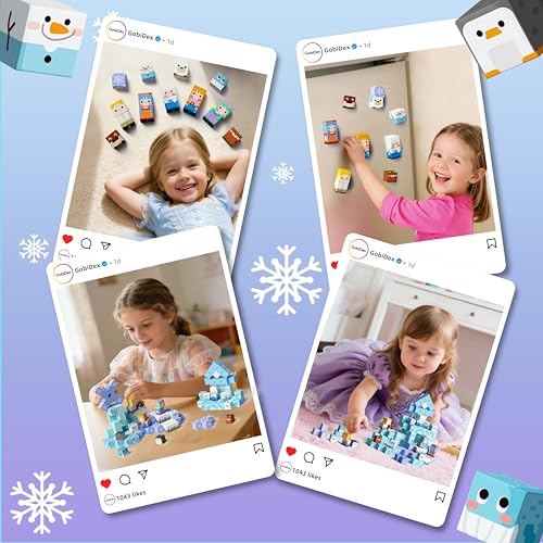 100PCS Magnetic Blocks Magnet Building Princess Castle Toys