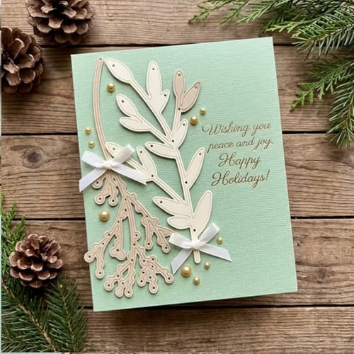 Cutting Dies Metal Stencils Scrapbooking Tools DIY Embossing Template for Paper Card Making Album Arts Crafts Supplies (2 Count)
