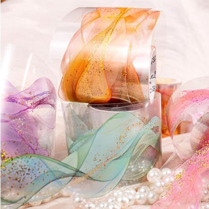 6 Rolls Transparent PET Washi Tape Set