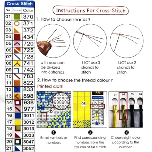 Stamped Cross Stitch Kits for Beginners