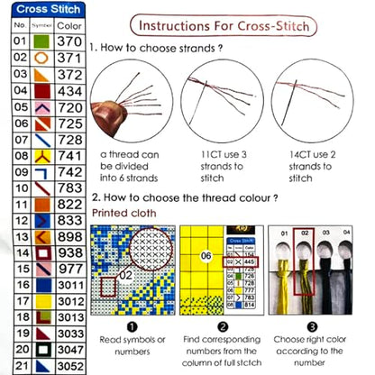 Stamped Cross Stitch Kits for Beginners