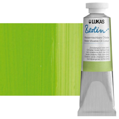 Berlin Pro Artists Water Mixable Oil Paint 37 ml Tube Cinnabar Green Light Hue