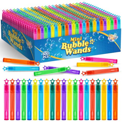 500 PCS Mini Bubble Wands (16 Ounce)