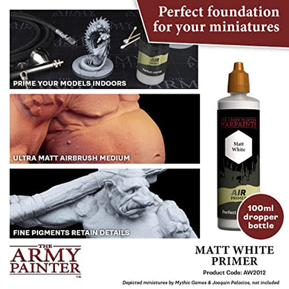 Airbrush Primer Matt White (3.3814 Fl Oz)