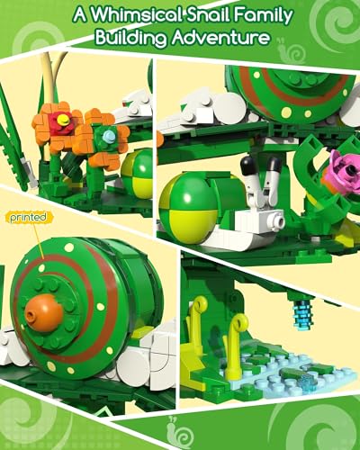 3-in-1 Frog, Turtle & Snail Family Building Set, Creative Animal Toy