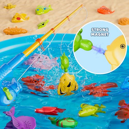 Magnetic Fishing Pool Toys Game for Kids Toddlers 3 (52 Count)