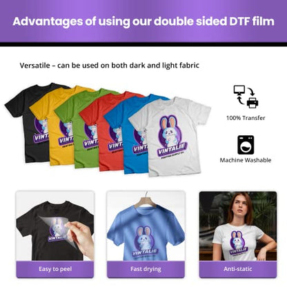 DTF Transfer Film A4 (50 Count)