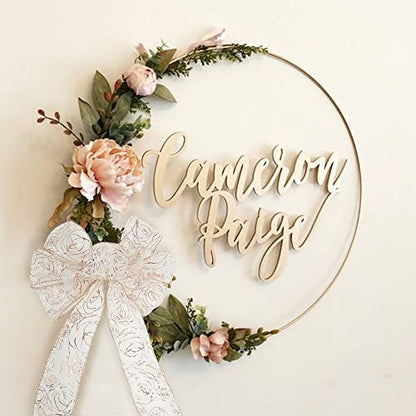 Floral 2.5 Inch Rose Gold Rose Wired Ribbon Wedding Bouquet Ribbons Rose Gold Organza Sheer Ribbons 25 Yards Roll Pink Wedding Ribbon for Crafts (75 Foot)