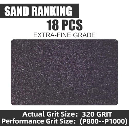 18pcs Sanding Sponge 320 grit Soft Sanding Block Washable and Reusable (18 Count)