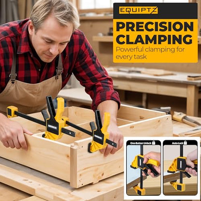 6 inch Bar Clamps for Woodworking (4 Count)