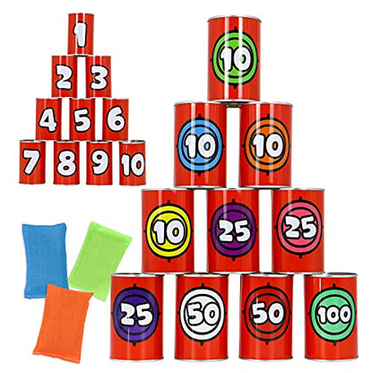 13 Pcs Carnival Party Can Toss Game