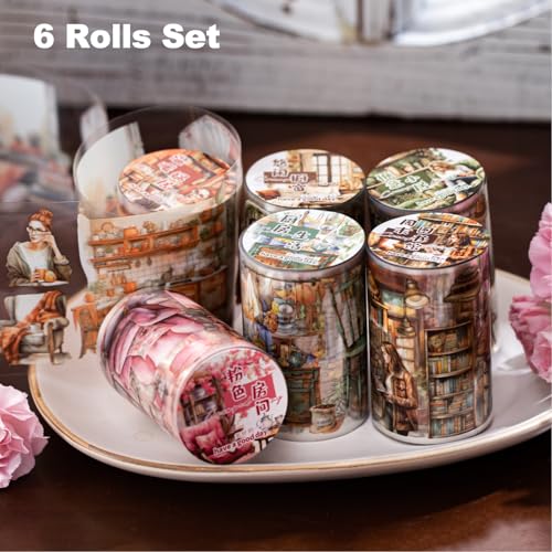 6Pcs Living Theme PET Tapes (6 Count)
