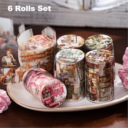 6Pcs Living Theme PET Tapes (6 Count)