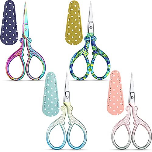 4 Pcs Small Embroidery Scissors (4 Count)