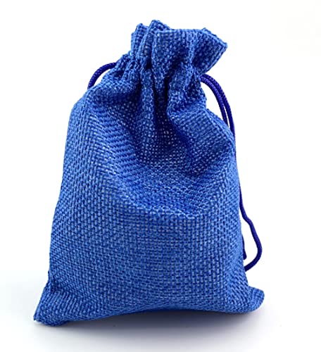 Pack of 25 Burlap Gift Bags with Drawstring Linen Jewelry Pouches Wedding Hessian Jute Bags for Birthday and Treat Pouches Party Wedding Favors Gift