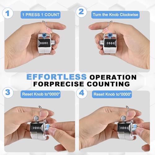 Metal Tally Counter Clicker Counter Handheld Pitch Counter