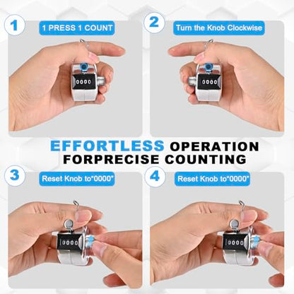 Metal Tally Counter Clicker Counter Handheld Pitch Counter