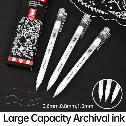 White Gel Pens (3 Count)
