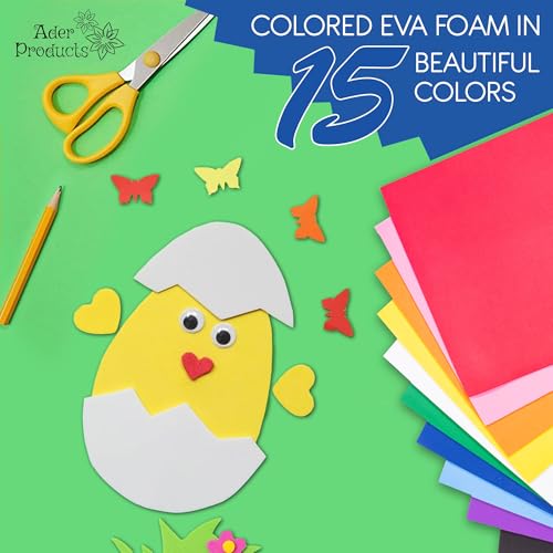 EVA Foam Sheets for Crafts (15 Count)