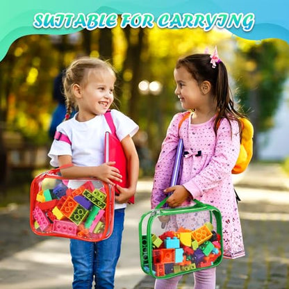 4 Packs Large Toy Storage Bags with Zipper (4 Count)